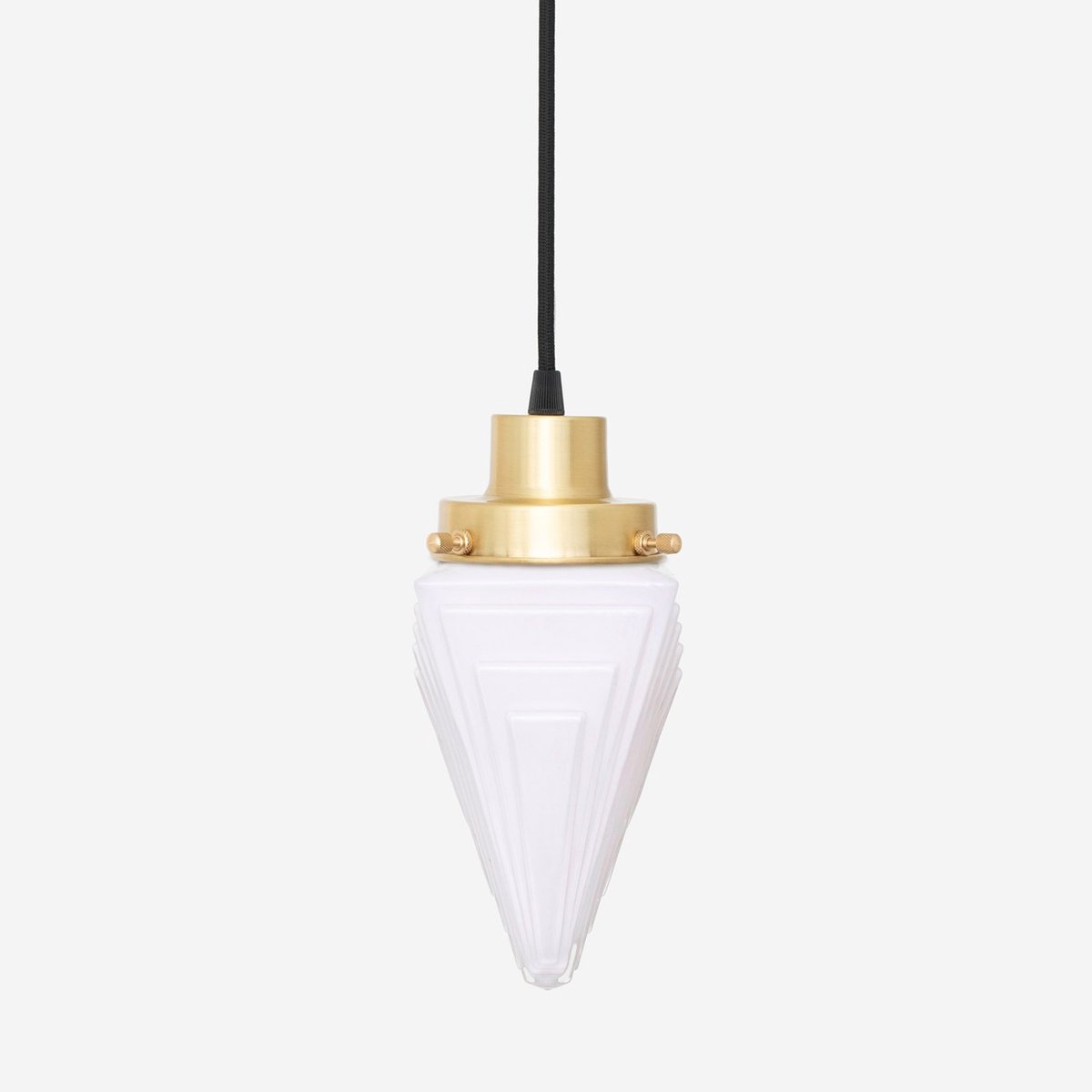 Hanglamp aan snoer Finisterre Blush 20's Messing - Art Deco Trade