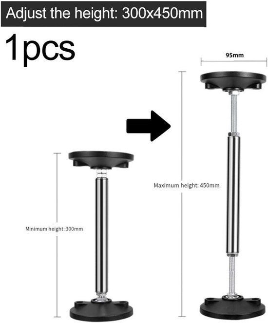 Telescopische steunstang - Installatiehulpgereedschap - Kasten plaatsen - Hoge gewichtscapaciteit - 30-45 cm van Merkloos	 — afbeelding 5