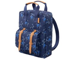 Fresk Kleine Rugzak voor kinderen 2-4 jaar - 4,7 L - Schooltas Kind Jongens - Verstelbare Schouderbanden - Waterafstotende Rugtas - Blauw - Monkey