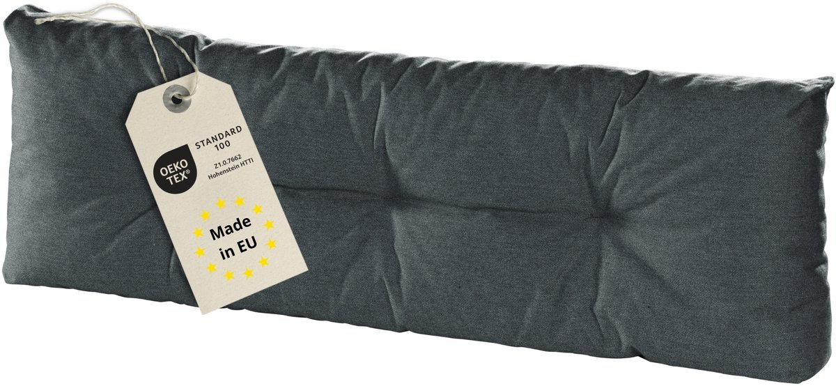 Bodyprotect rugkussen voor pallets - palletkussen 120x40 cm - palletkussens buiten & binnen - te gebruiken als palletkussen, rugleuning of pallet rugkussen - Made in EU - 120 x 40 cm - donkergrijs