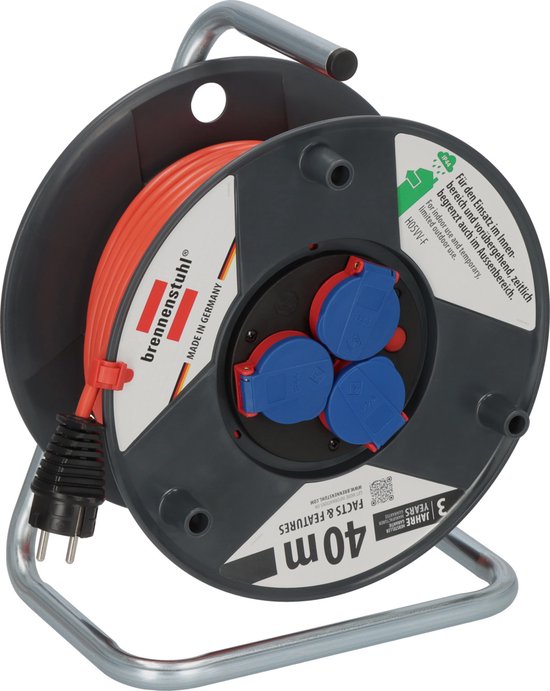 Garant IP44 Enrouleur de câble 40m H05VV- F 3G1,5