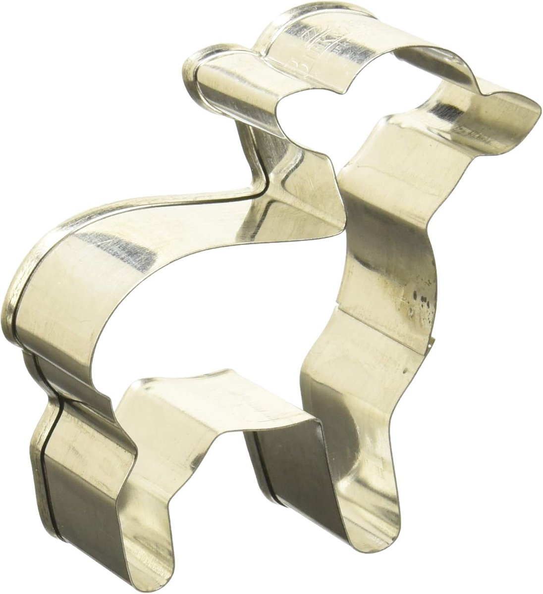 Koekjesvorm Lam - Bakvorm Dier - Taart Decoratie - Roestvrij Staal - 6.5 cm - Grijs