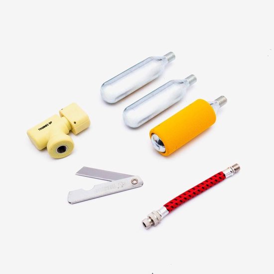 Bandenreparatieset - Tubeless Kit - Onderweg Repareren - Compleet Inclusief CO2 - Compact Formaat van Merkloos — afbeelding 3