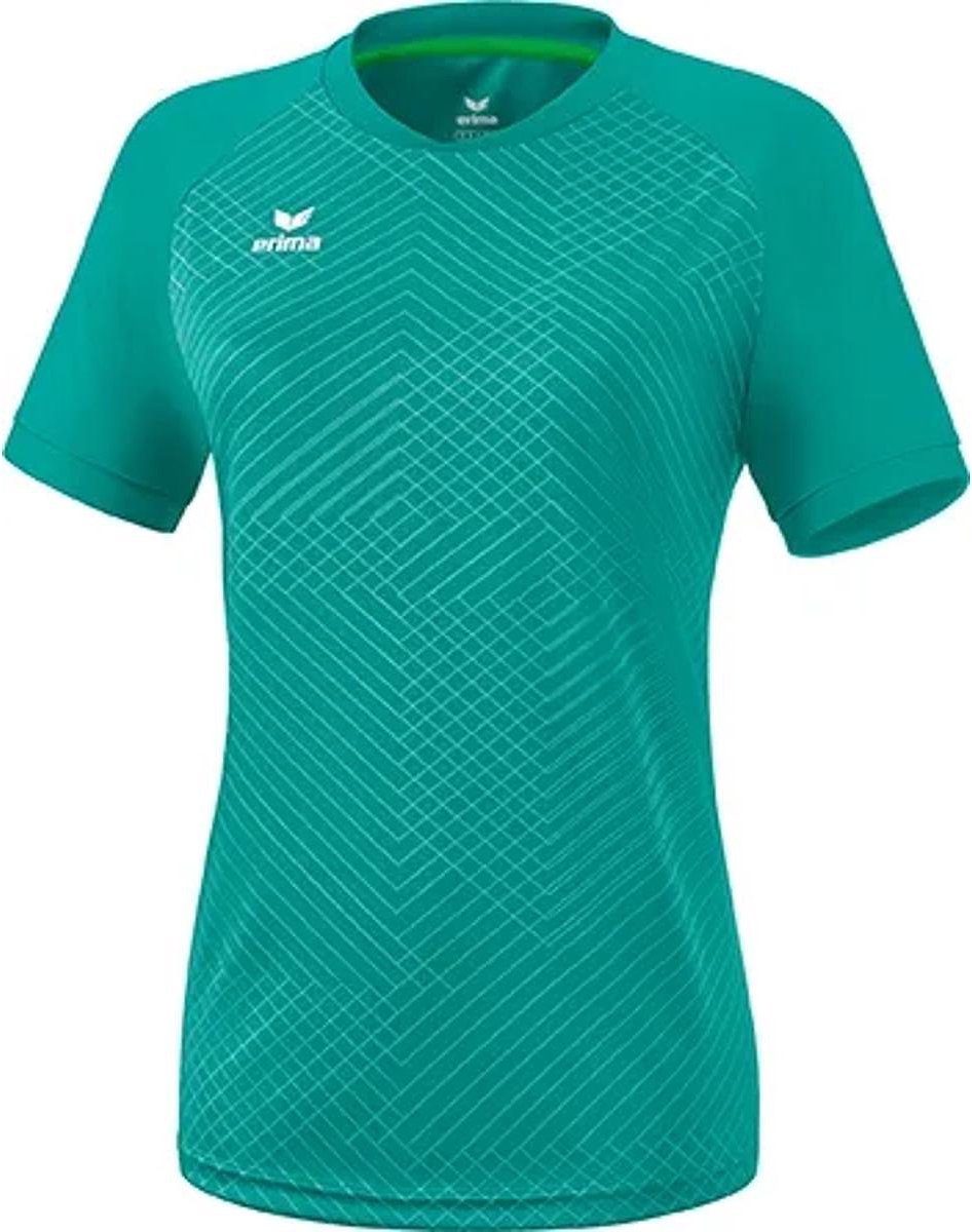 Erima Madrid Shirt Korte Mouw Dames - Columbia | Maat: 36
