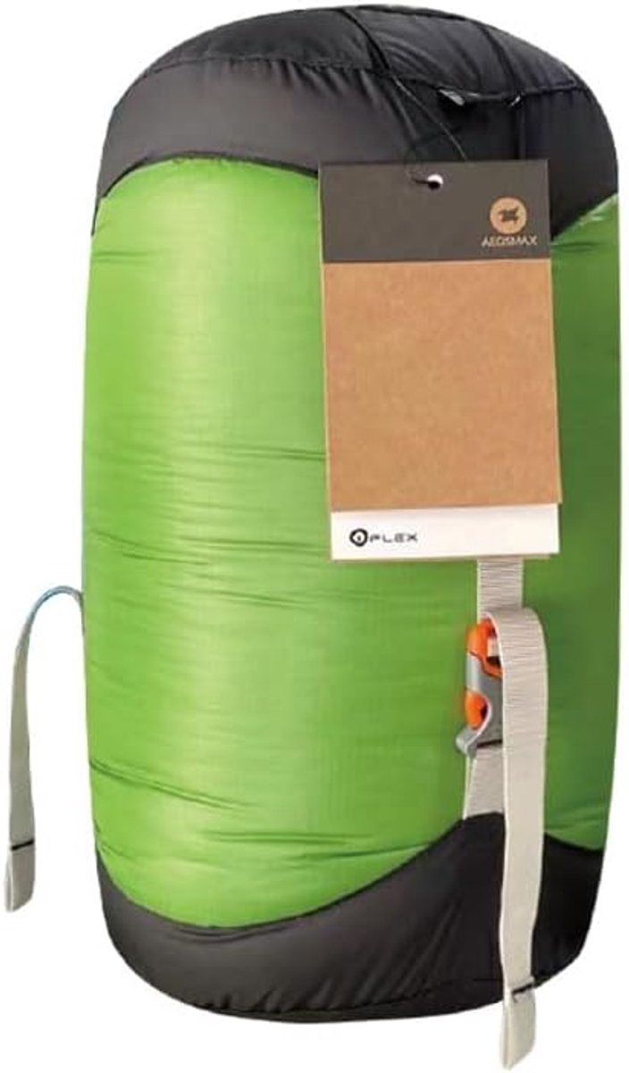 Slaapzak Compressiezak - Opbergtas Pakzak - Kamperen Wandelen - Ultra Lichtgewicht - XXS 2.4L - Groen