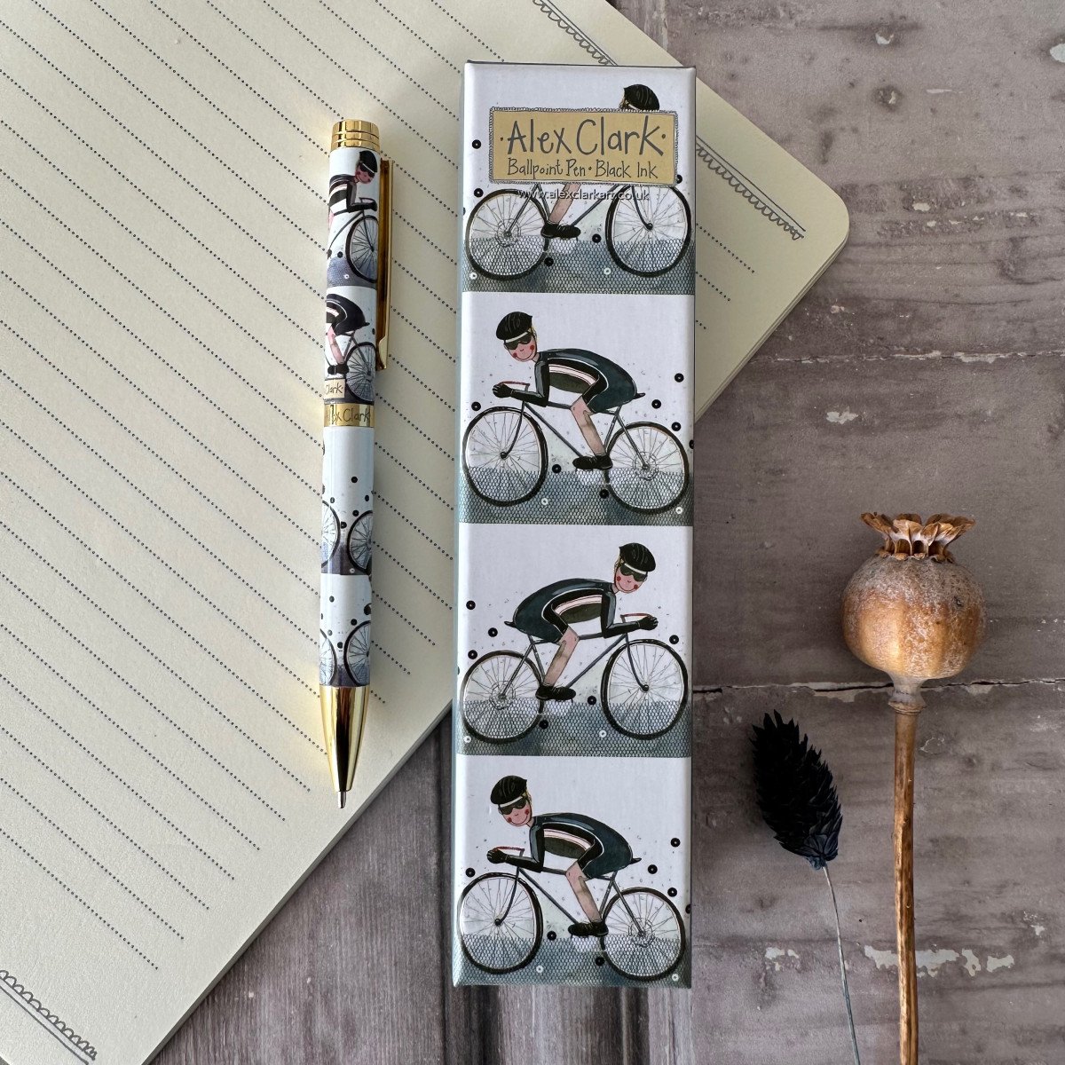 Alex Clark Pen in doosje Wielrenner ~ Cyclist