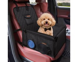 Autostoel Hond Waterdicht & Veilig Met Gordelbevestiging - hondenautostoel Voor Kleine En Middelgrote Honden - Automand Comfortabel Met Zachte Vulling | Incl. Veiligheidsgordel & Antislip Design