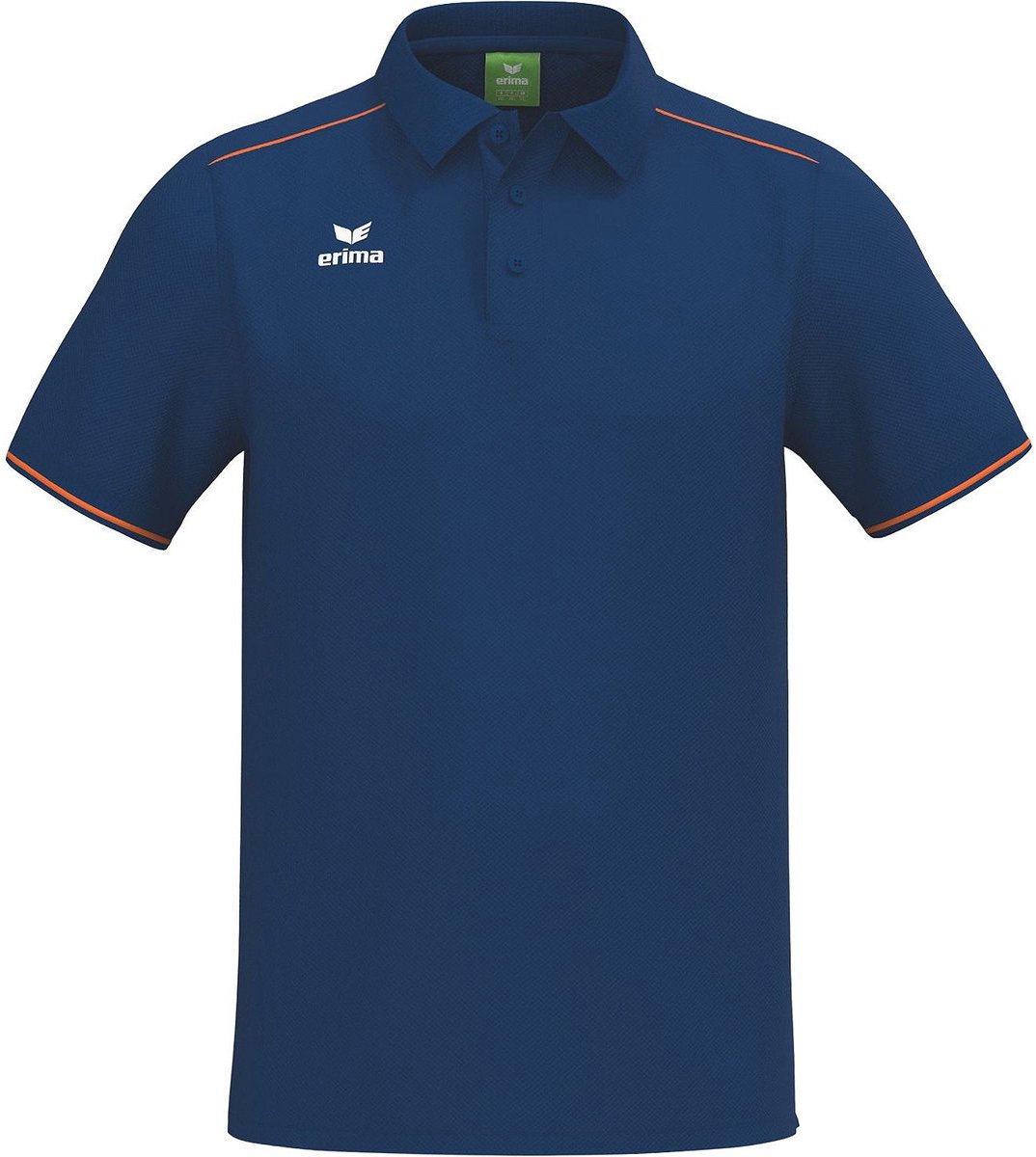 Erima Cmpt 3 Wings Polo Heren - New Navy / Oranje | Maat: L