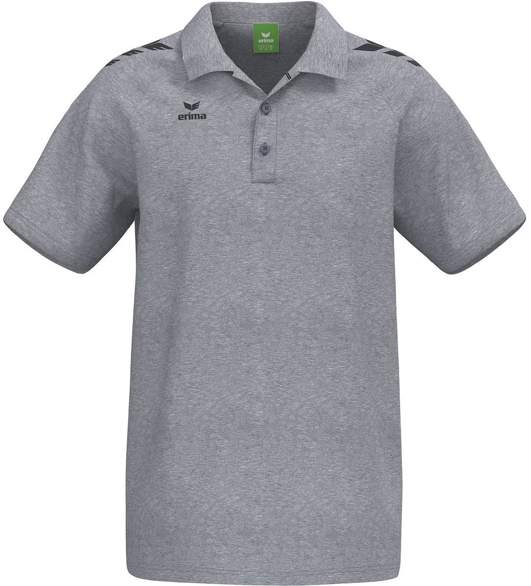 Erima Cmpt 3 Wings Polo Heren - Grey Melange | Maat: S
