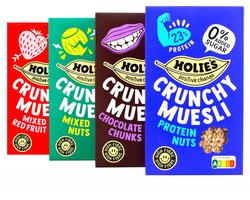Holie's Crunchy Muesli Mixdoos 4x 400gr - ontbijtgranen - suikervrij - gezond - vegan