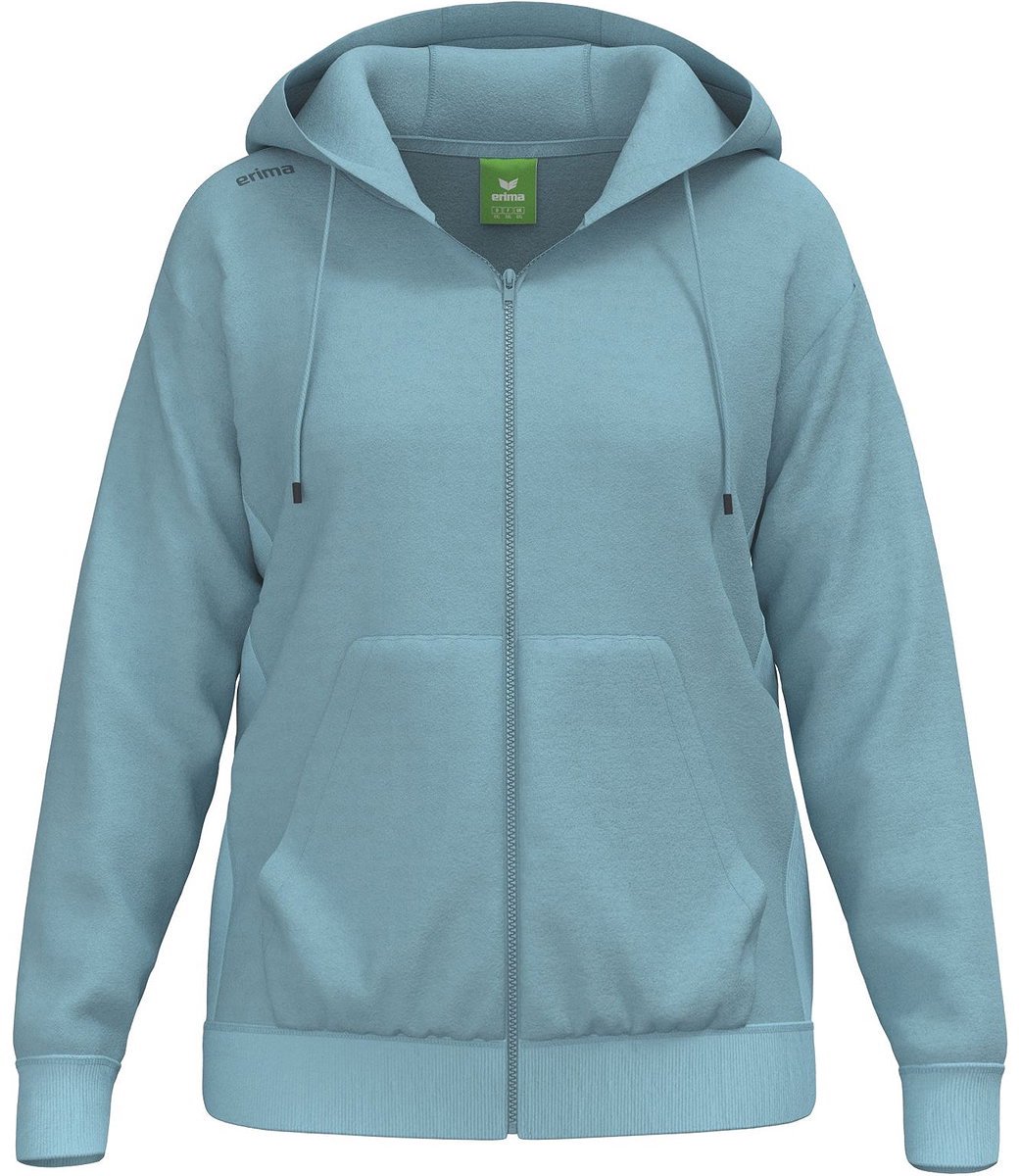 Erima Ts Sweatjack Met Capuchon Dames - Smoke Blue | Maat: 40