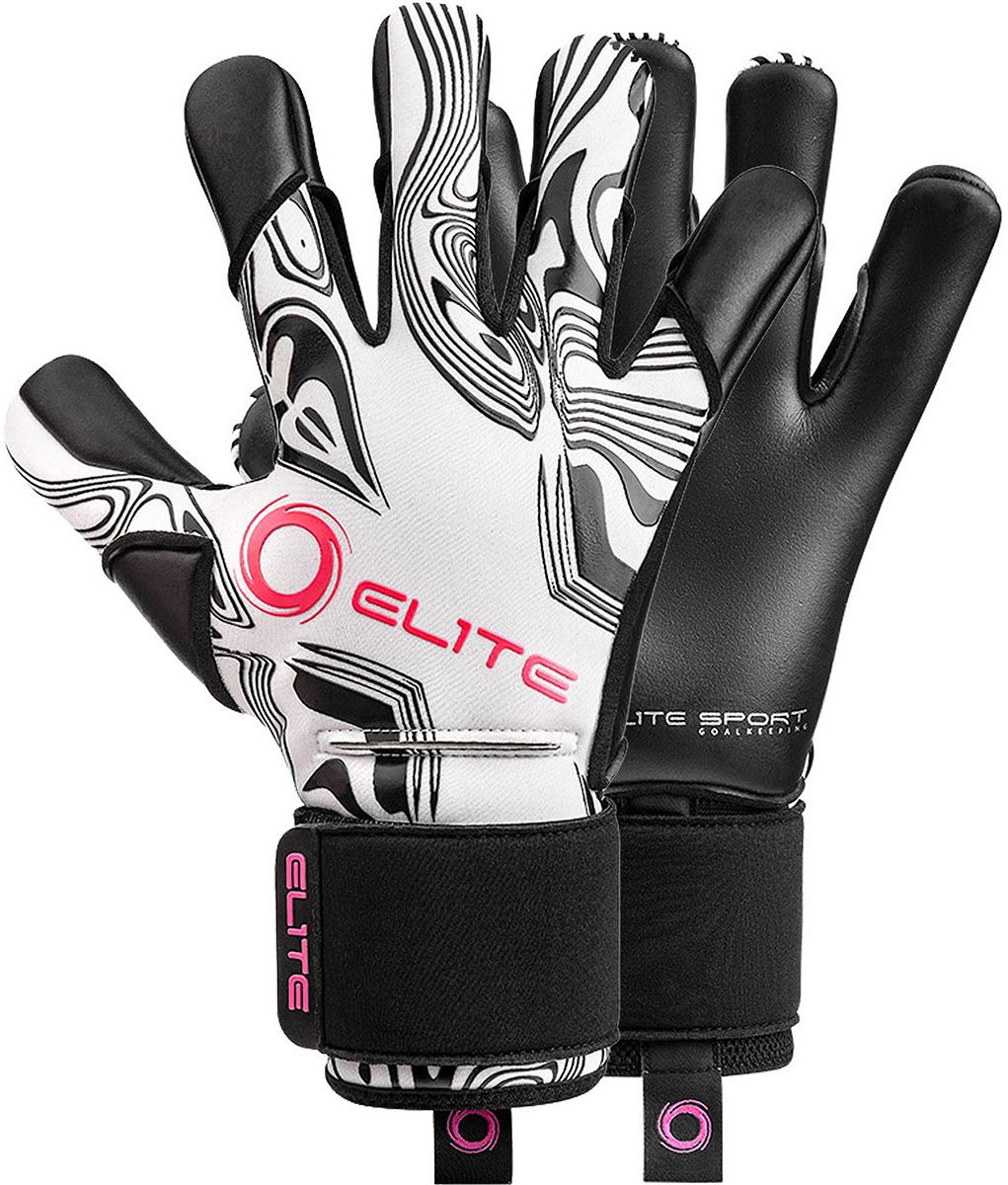 Elite Sport Nobre Art S (Limited Edition) Keepershandschoenen - Zwart / Wit | Maat: 9