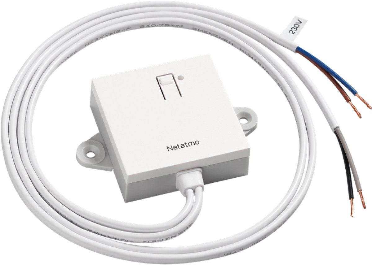 Netatmo Thermo Link - voor Thermostat ORIGINAL – Draadloze Receiver – Ontvanger met Droog Contact – Voor Verwarmingsketel en Warmtepomp