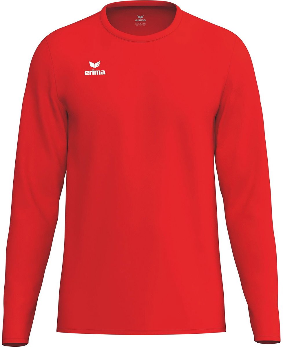 Erima Intro Voetbalshirt Lange Mouw Kinderen - Rood | Maat: 152