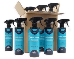 Interieurreiniger Auto – 12×500ML Volumevoordeel – Dashboard, Bekleding & Leer – Streeploos & Frisse Geur – DRIFT Detailing Supplies