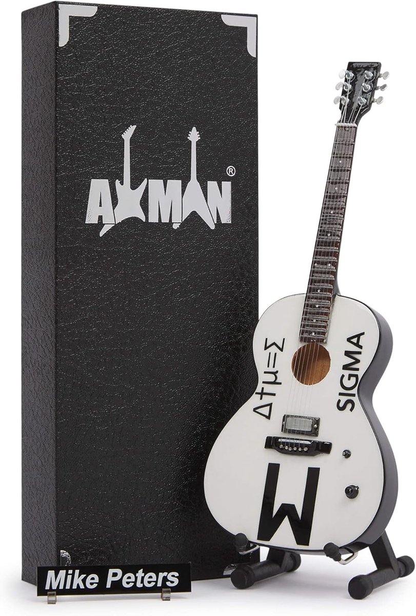 Miniatuur Gitaar Replica - Muziekgeschenken - Decoratieve Sier - Handgemaakt 1/4 Schaal - 29 x 11 x 5 cm - Natuurlijk