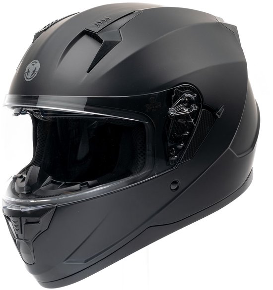 MOTOBLOUZ TEXEL EVO Casque intégral - Casque homologué ECE 22.06 Scooter, Moto & Cyclomoteur - Hommes & Femmes - Noir mat - M