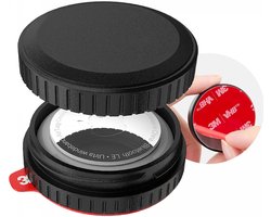 Waterdichte AirTag Hoes voor (1/2e gen) | 1 Pack | 3M Tape voor plakken | Geschikt voor o.a. fiets, scooter, koffer, motor, snowboard, skateboard, drone, fatbike, zadel | Zwart