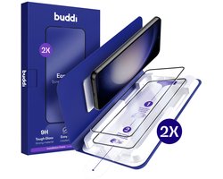 2-Pack Screenprotector Geschikt voor Samsung Galaxy S22 Plus / S23 Plus - Buddi Easy Fit Tempered Glass met Installatietray - 9H+ Gehard Glas - Case Friendly Glasplaatje - Eenvoudige montage