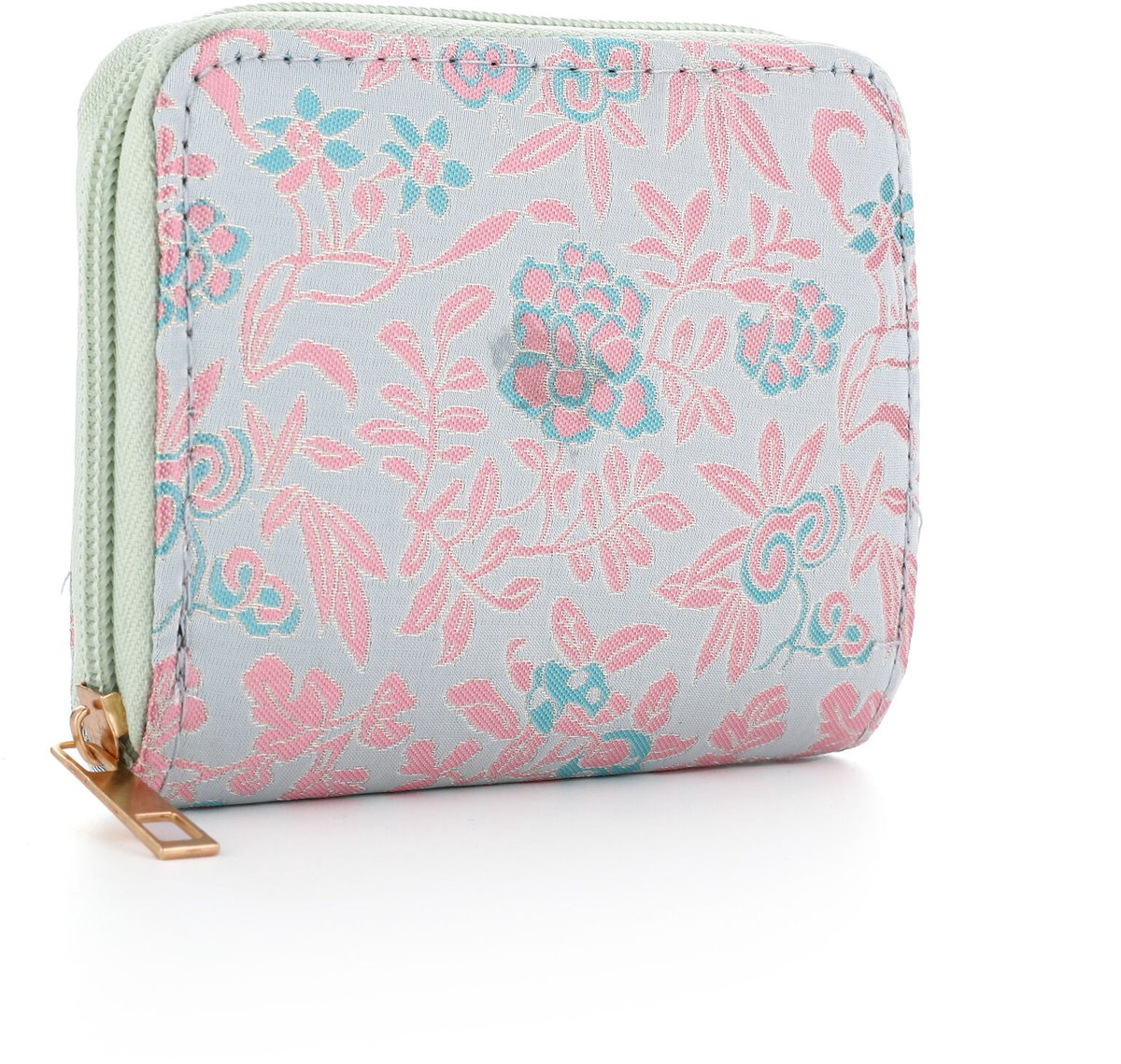SF - Kleine portemonnee - 10 x 12 x 3 cm - Roze/blauw