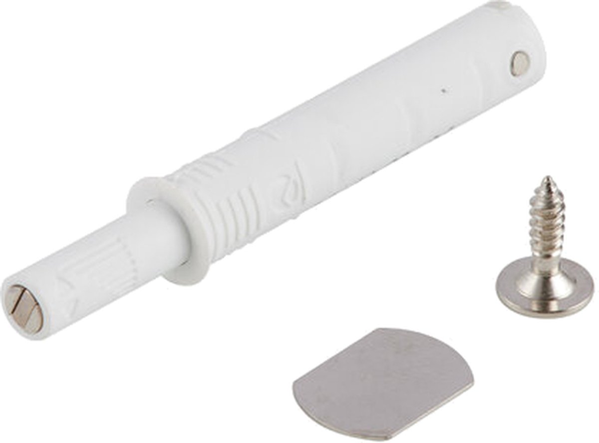 K-PUSH druksnapper met magneet 20 mm wit