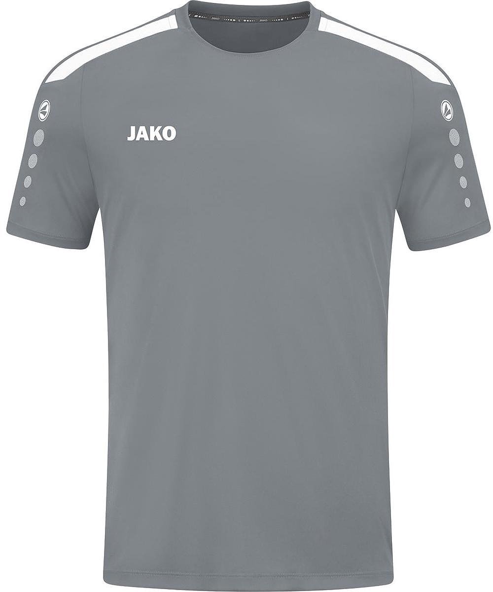 JAKO Shirt Power Korte Mouw Kind Grijs Maat 152