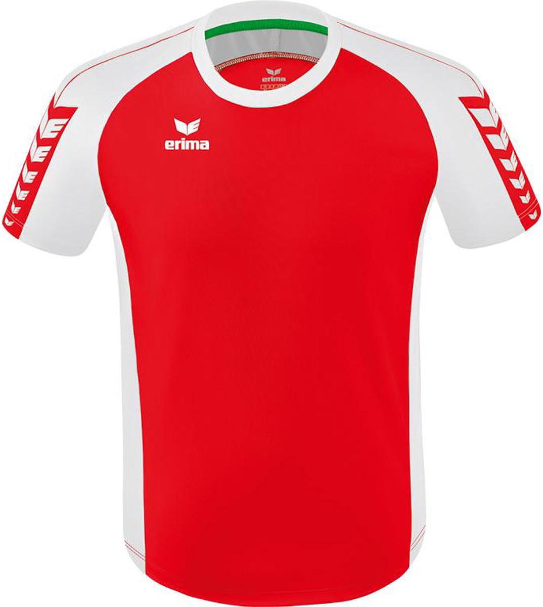 Erima Six Wings Shirt Korte Mouw Kinderen - Rood / Wit | Maat: 140
