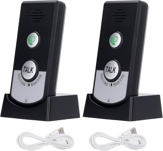 Intercom-installatie - Draadloze intercom - Groot bereik - Waterdicht - Huis en kantoor - Intercomsysteem - Wit - Draadloze deurbel - Spraakintercom. — afbeelding 5