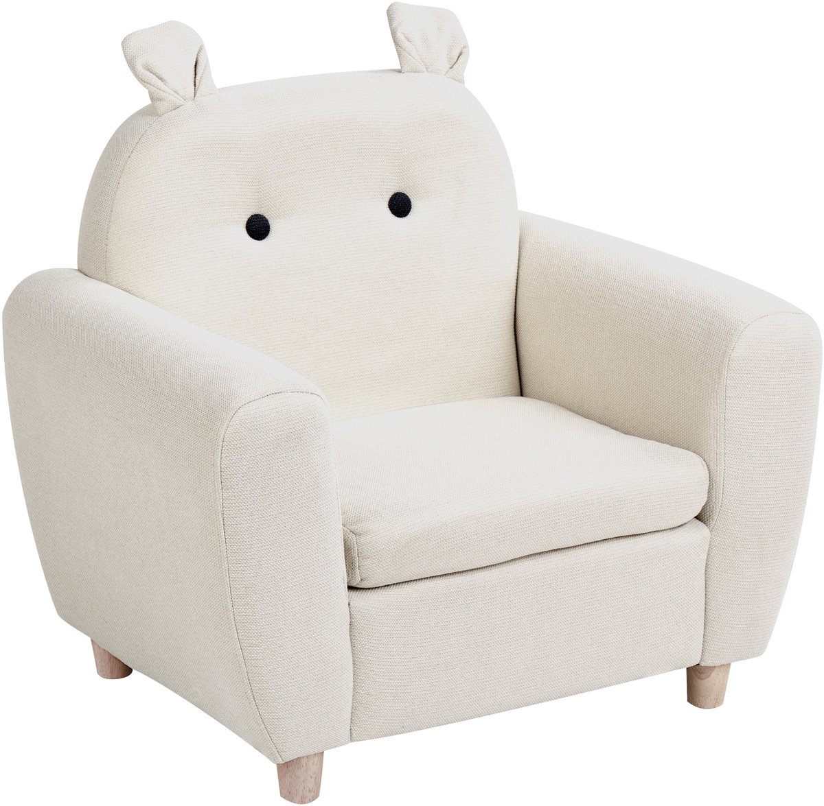 MARIBO - Kinderfauteuil - Gebroken wit - Polyester