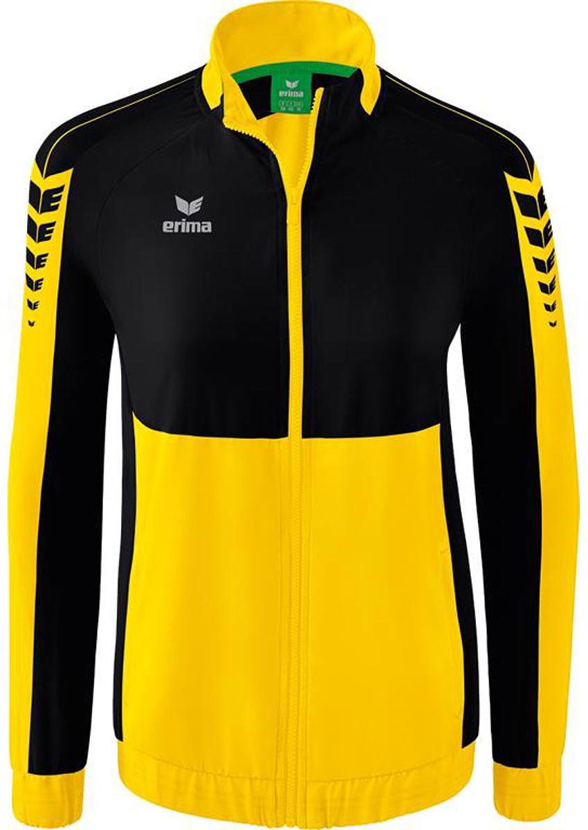 Erima Six Wings Presentatiejack Dames - Geel / Zwart | Maat: 38