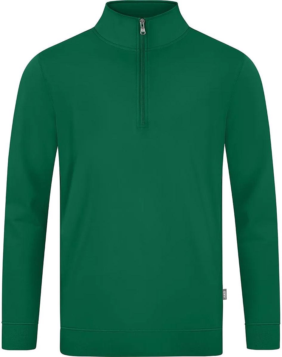 Jako Doubletex Ziptop Heren - Groen | Maat: S