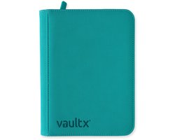 Vault X 4-Pocket Exo-Tec® Zip Binder - Verzamelmap - 160 Kaarten/Blauwgroen