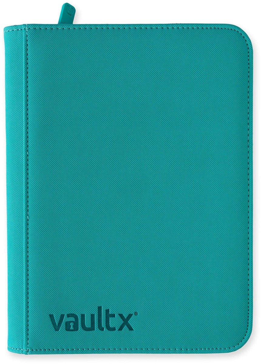 Vault X 4-Pocket Exo-Tec® Zip Binder - Verzamelmap - 160 Kaarten/Blauwgroen