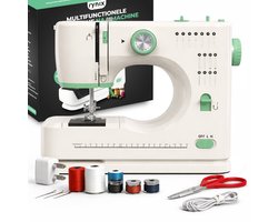 Naaimachine - 16 steken - LED Verlichting - Sewing Machine - Lichtgewicht - Hobby & Creatief - Voetpedaal - incl. Accessoires