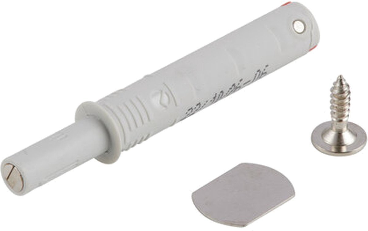 K-PUSH druksnapper Strong met magneet 20 mm grijs