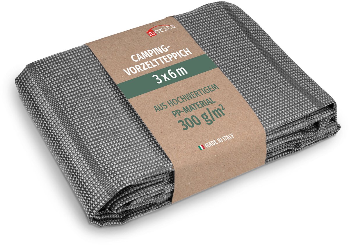 Vorzeltteppich donkergrijs 250x400 cm campingtapijt ademend waterafstotend