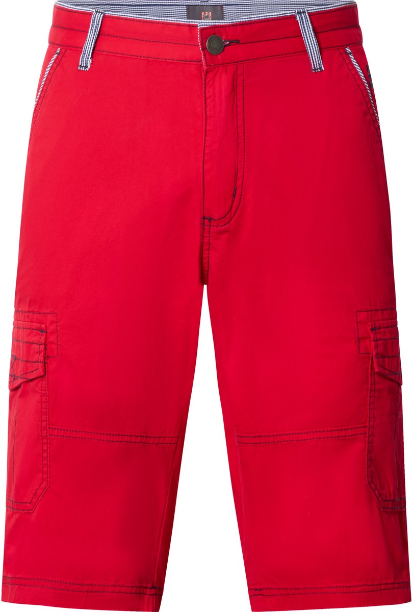 Jan Vanderstorm herren Cargobermuda - 70 - rood - Plus Size