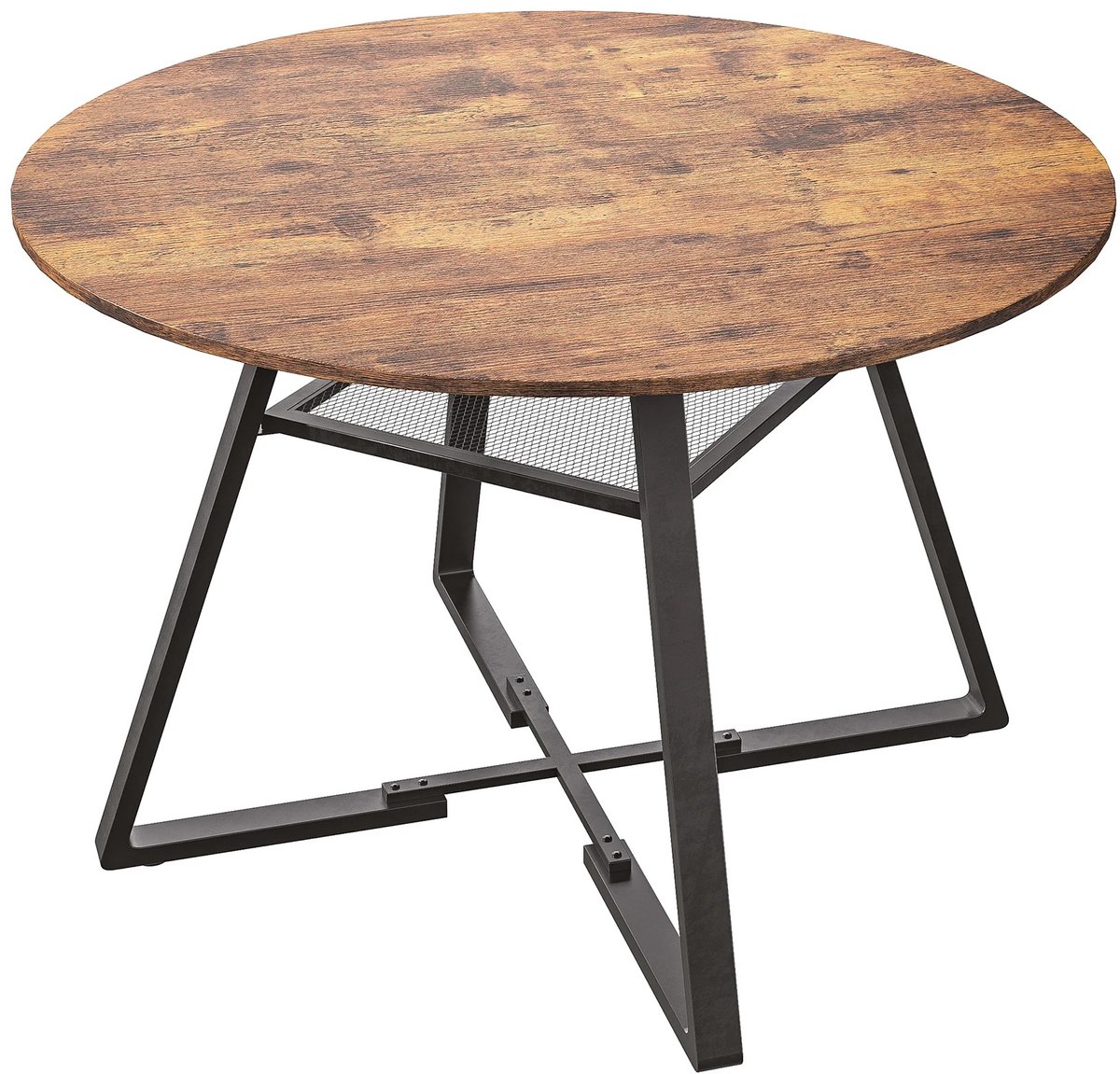 Eettafel Rond - Eettafel - Tafel - Industrieel - Tafel Rond - Eettafel rond 120 cm ø - Hou