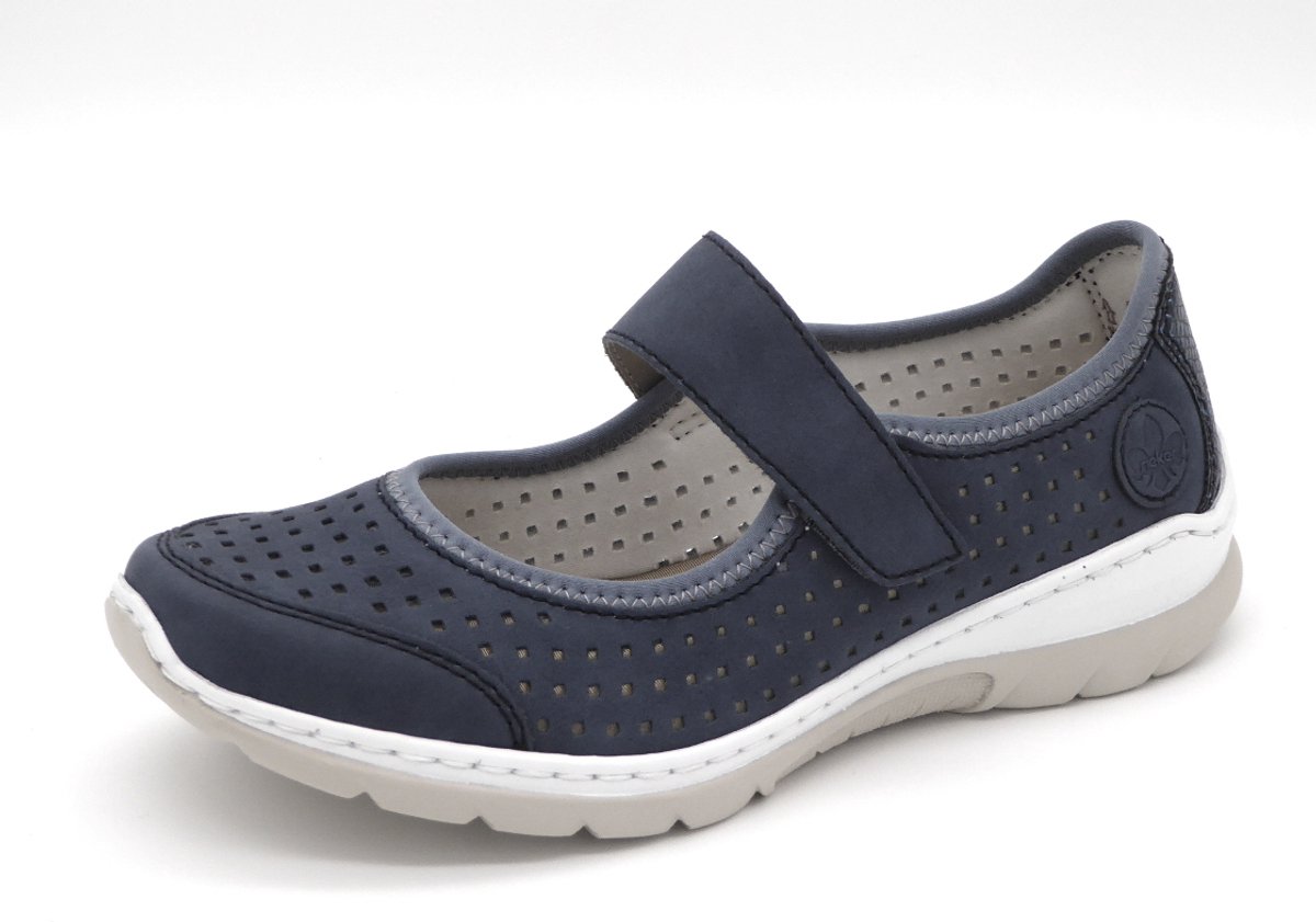 Rieker Instappers - Dames - Blauw - Maat:41