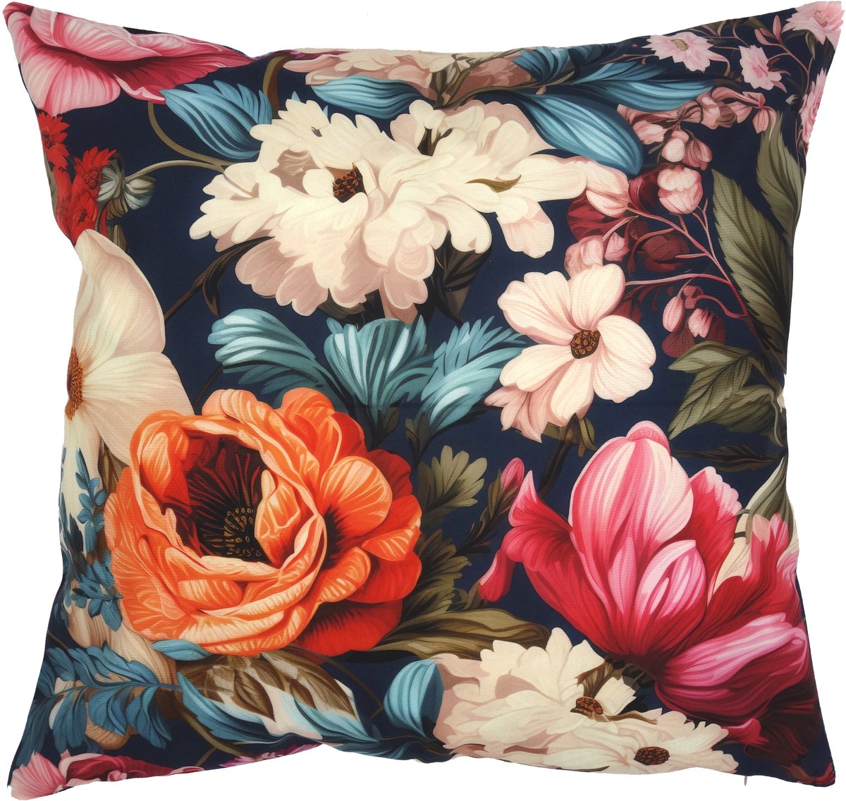 Kussenhoes Blossom gebloemd | 45 x 45 cm | Zacht materiaal | Exclusief binnenkussen