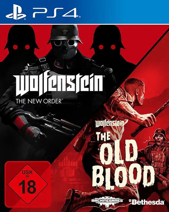 Wolfenstein The New Order & The Old Blood-Double Pack Duits (PlayStation 4) Gebruikt