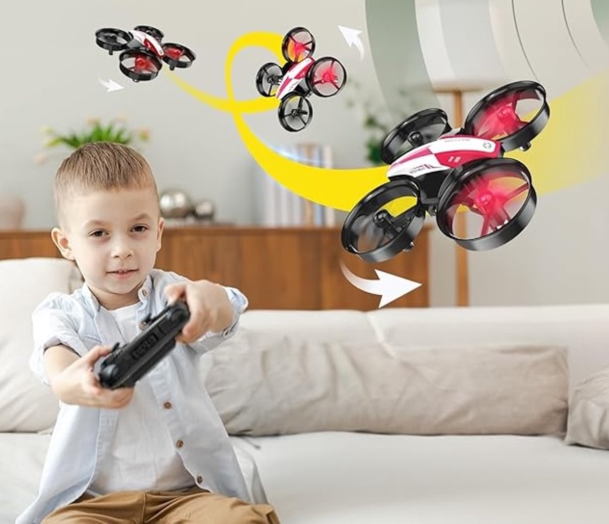 HS210 Mini Drone - Rood – foto 2