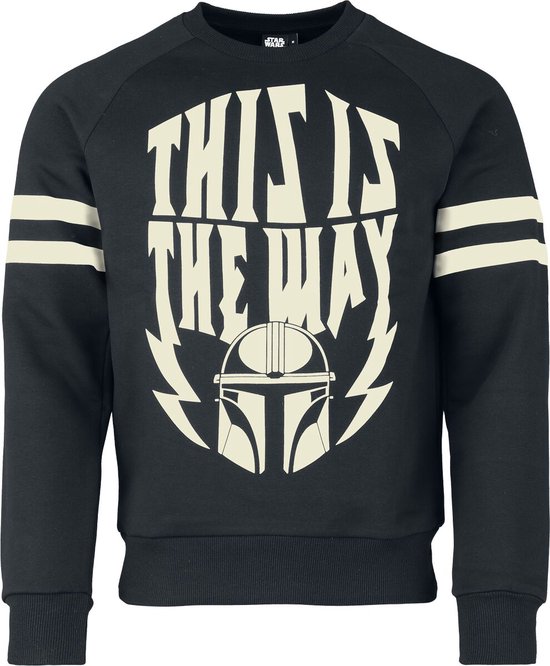 Star Wars The Mandalorian - This Is The Way Heren Sweatshirts - zwart - L