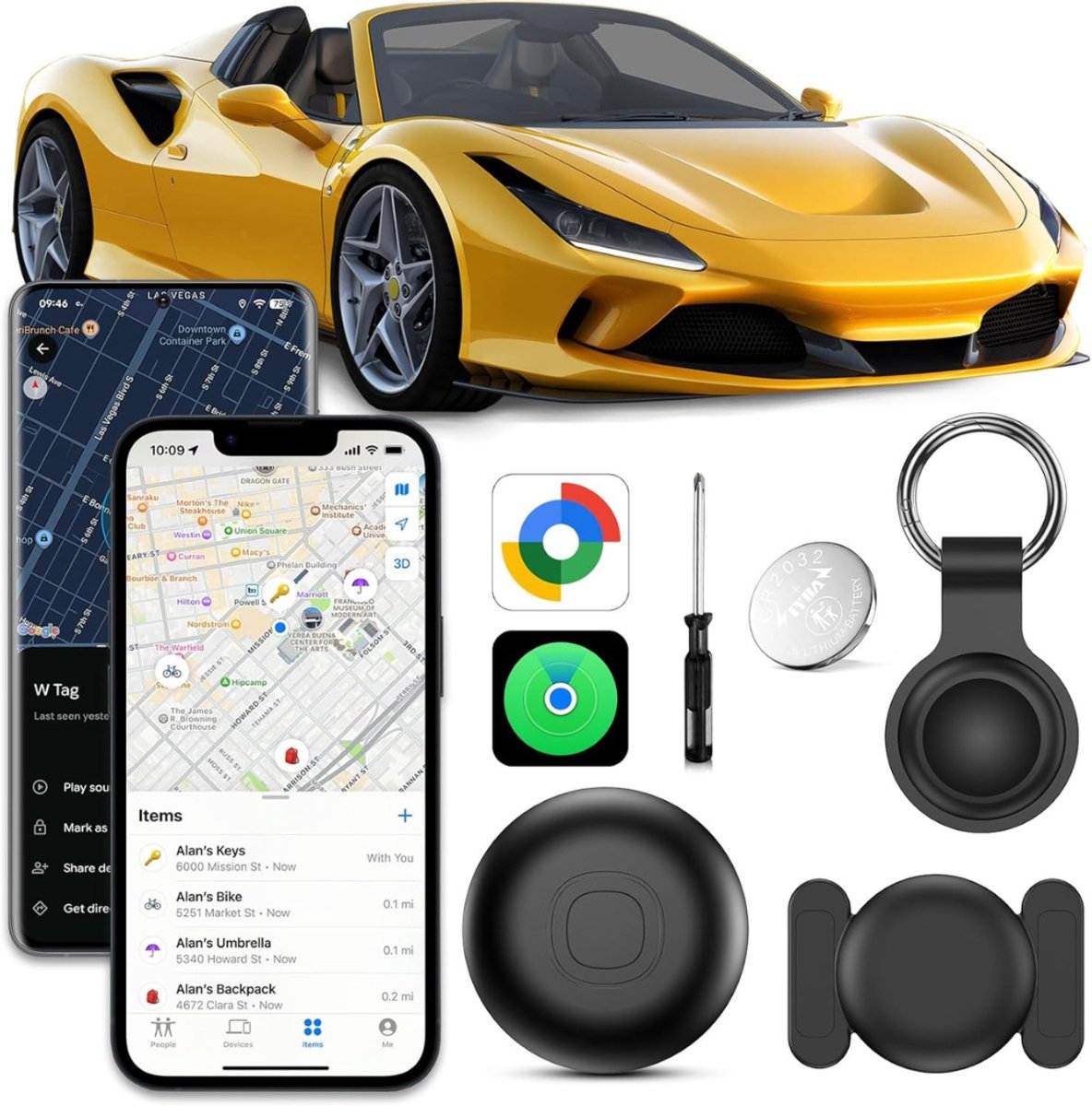 RONN® GPS Tracker auto - GPS Tracker - GPS Trackers - Zwart - 7cm x 3cm x 11cm