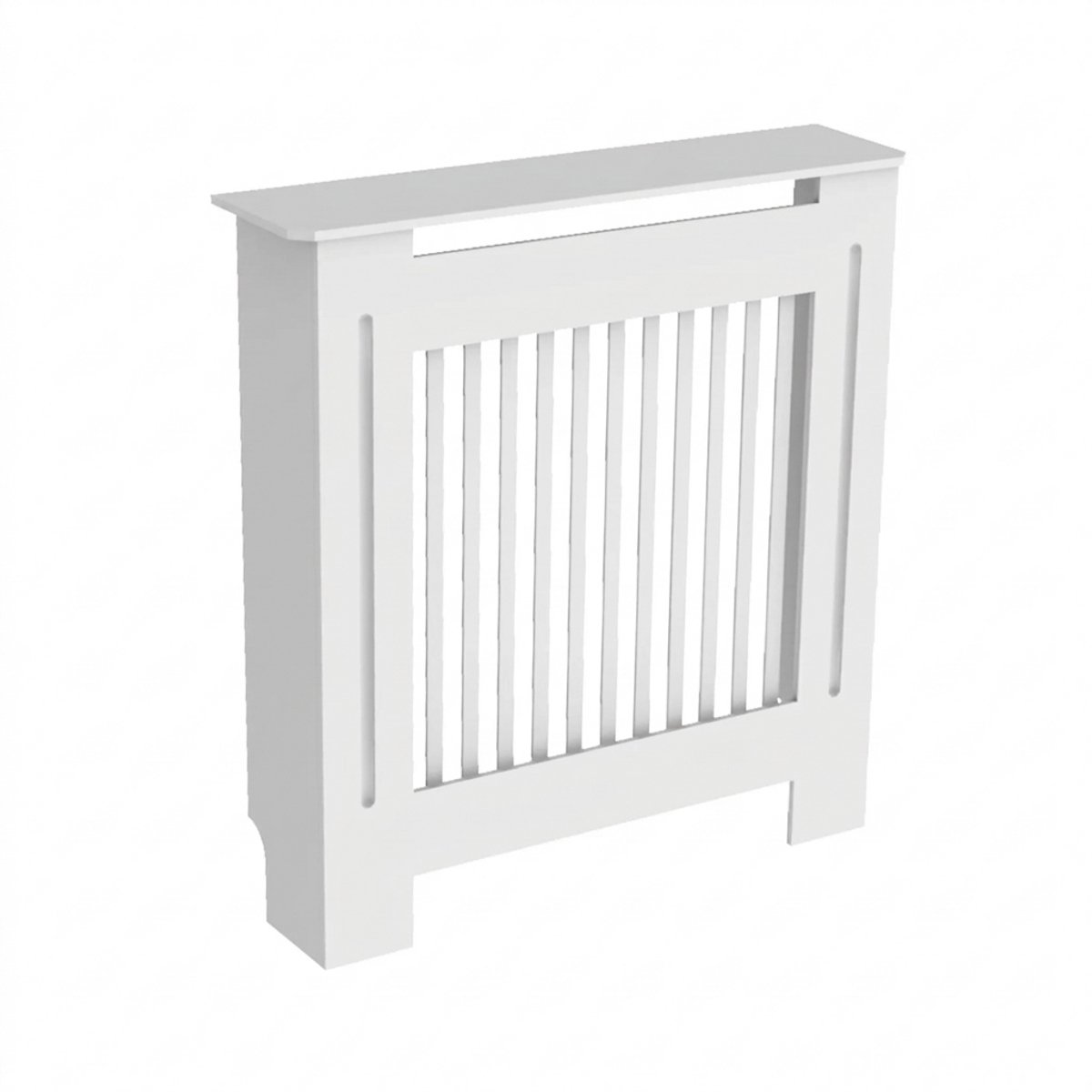 Celestul Radiatorombouw - Radiatorafdekking - Radiatorpaneel - Radiatoromkasting - Verwarmingsombouw - Lamellenontwerp - Wit - 78x19x92,2 cm