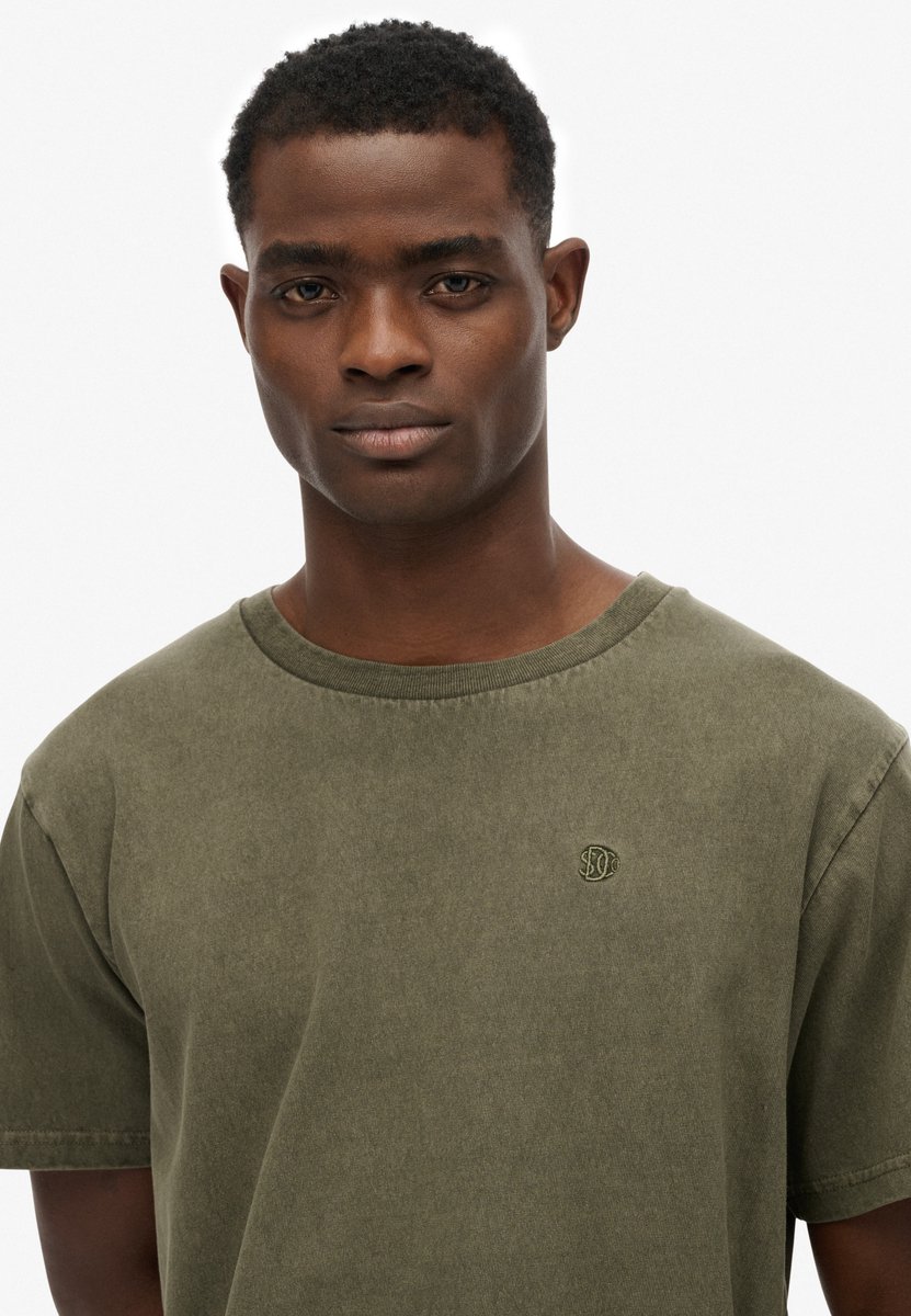 Superdry Essentials Relaxed T-shirt Heren T-shirts Khaki
