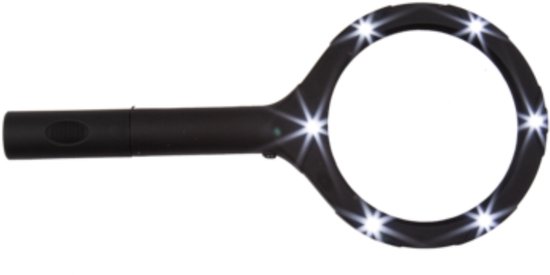 Vergrootglas met licht - Met 6 led lampjes - 24...