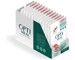 Optimeal volwassen honden natvoer met rundvlees en cranberry’s in gelei - 12x 85g