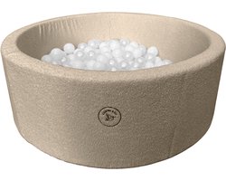 Liefjes & Co Ballenbak Rond Beige met 200 BPA-vrije Ballen
