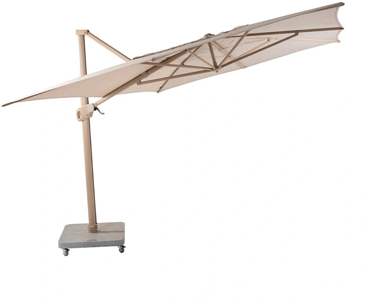 4 Seasons Outdoor Hacienda cantilever parasol 300 x 400 cm - latte frame